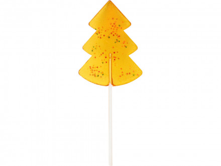 Карамель леденцовая на сахаре Елочка нарядная, 50г, желтый