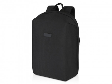 Рюкзак Luma для ноутбука с диагональю экрана 15 дюймов с защитой от кражи объемом 10 л из материала, переработанного по стандарту GRS - сплошной черный