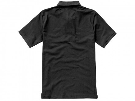 Calgary мужская футболка-поло с коротким рукавом, антрацит
