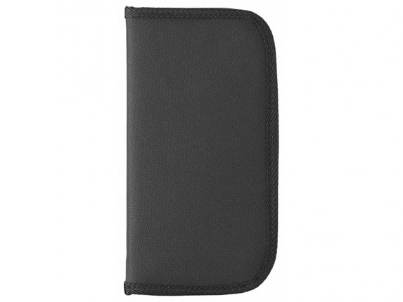 Бумажник дорожный Bilbao на молнии, черный