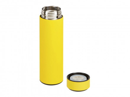 Вакуумный термос Module X с индикатором температуры, 500 мл, тубус, желтый 109C