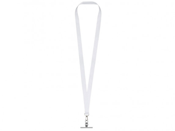 Ланъярд 2 см под сублимацию с трендовым карабином и металлическим держателем для телефона, серебристый