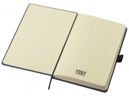 Блокнот А5 Snow Hard твердая обложка, 80 листов 70 гр/м2, черный