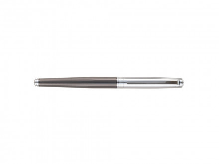 Ручка-роллер Pierre Cardin LEO, цвет - серебристый и черный. Упаковка B-1