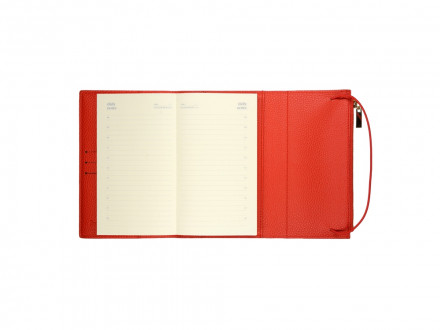 Ежедневник недатированный  А5- Dolce Vita  (красный)