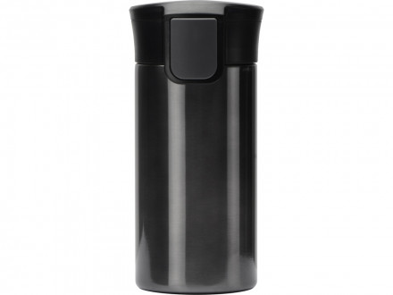 Вакуумная термокружка с кнопкой Upgrade, Waterline, тубус, матовая сталь