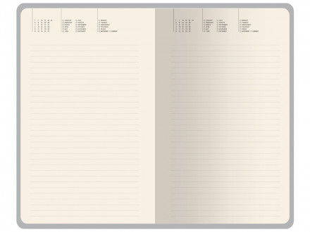 Ежедневник недатированный А5 Valencia, черный