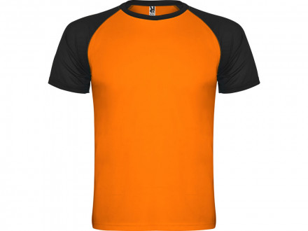 Спортивная футболка Indianapolis детская, неоновый оранжевый/черный