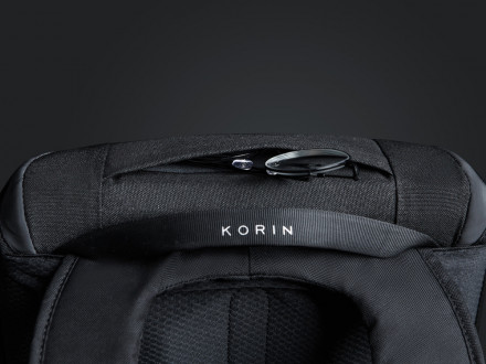 Водостойкий антикражный рюкзак Clickpack для ноутбука 15.6, черный