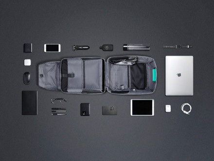 Водостойкий антикражный рюкзак Clickpack для ноутбука 15.6, черный