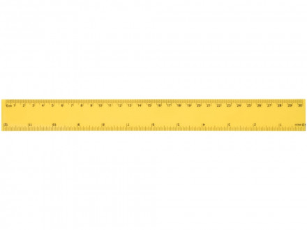 Линейка Ruly 30 см, желтый