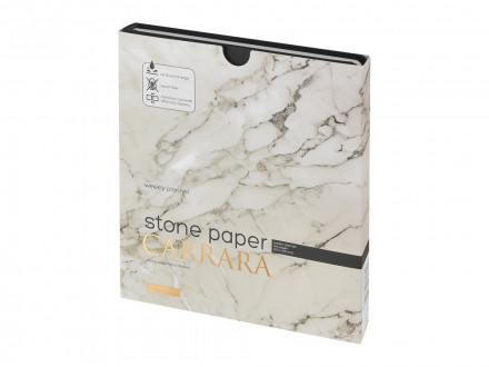 Еженедельник с каменной бумагой А5+ Carrara, черный