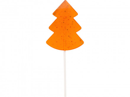 Карамель леденцовая на сахаре Елочка нарядная, 50г, оранжевый