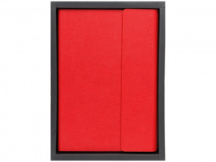 Ежедневник недатированный с магнитным клапаном А5 Venezia, красный