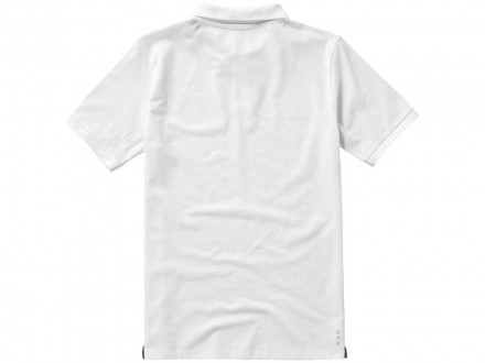 Calgary мужская футболка-поло с коротким рукавом, белый