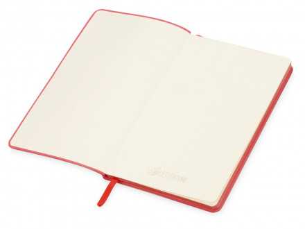 Блокнот Notepeno 130x205 мм с тонированными линованными страницами, красный