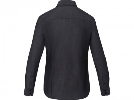 Cuprite Женская рубашка с длинным рукавом, изготовленная из натуральных материалов, которые отвечают стандарту GOTS - сплошной черный