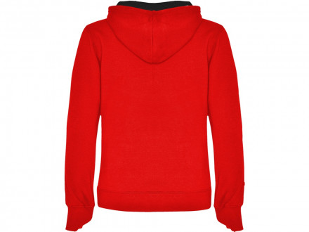 Толстовка с капюшоном Urban женская, красный/черный