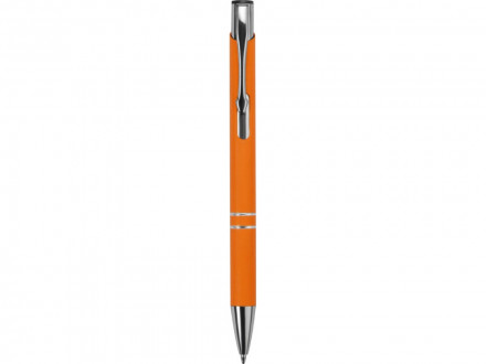 Ручка металлическая шариковая Legend Gum софт-тач, оранжевый