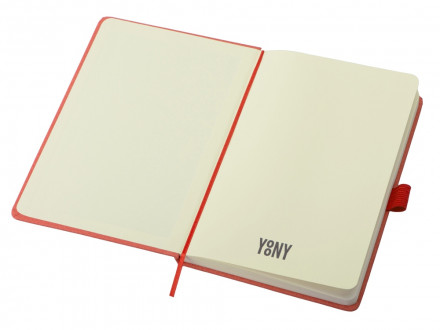 Блокнот А5 Snow Hard твердая обложка, 80 листов 70 гр/м2, красный