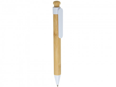 Rattan шариковая ручка из бамбука и переработанной пластмассы - Белый