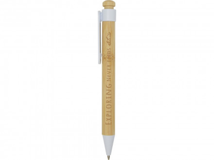 Rattan шариковая ручка из бамбука и переработанной пластмассы - Белый