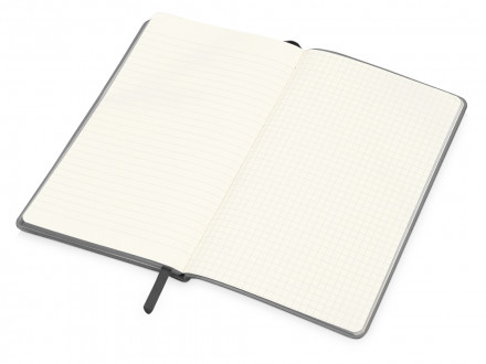 Блокнот Notepeno 130x205 мм с тонированными линованными страницами, серый (Р)