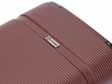 Чемодан TORBER Onego, бордовый, ABS-пластик, 69,5 х 46 х 26 см, 69 л