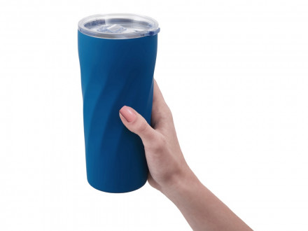 Подарочный набор FAMILY с термосом и термокружкой, синий