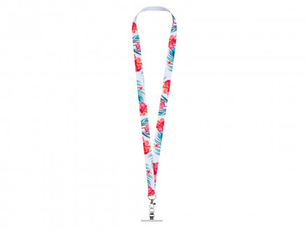 Ланъярд 2 см под сублимацию с карабином и металлическим держателем для телефона