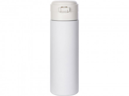 Вакуумная термокружка Waterline c кнопкой Guard, 400 мл, белый (P)