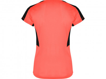 Футболка Suzuka женская, неоновый коралловый/черный