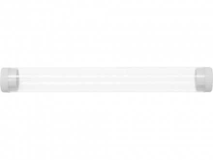 Футляр-туба пластиковый для ручки Tube 2.0, прозрачный/белый