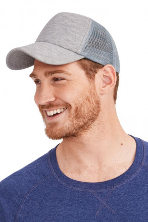 Бейсболка Dodge, серый меланж с серым