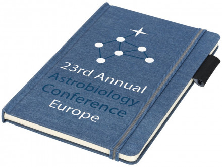 Блокнот Jeans формата A5 из ткани, светло-синий