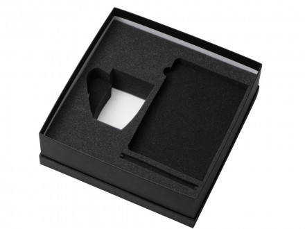 Подарочный набор с блокнотом С1, металлической ручкой и кружкой, черный