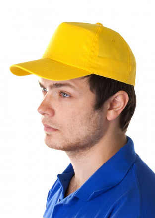 Бейсболка Unit First, желтая