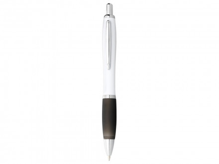 Ручка шариковая Nash, белый/черный, черные чернила