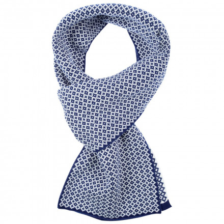 Шарф Crown, сине-белый