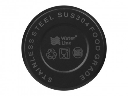 Термос с чашей и двойными медными стенками Stern, 1 л, черный