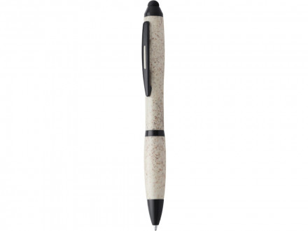 Ручка шариковая LIKA из пшеничного волокна, бежевый/черный