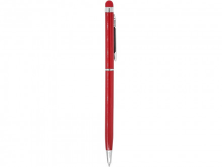 Ручка-стилус металлическая шариковая BAUME, красный