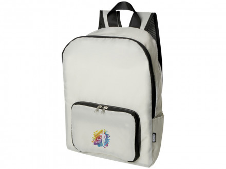 Складной рюкзак EcoFold объемом 15 л из переработанного ПЭТ-пластика - Sandstone