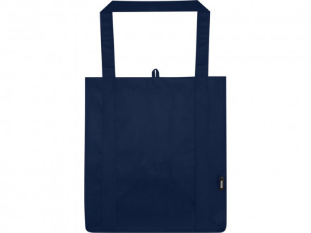Liberty эко-сумка с прочным днищем объемом 6 л из нетканого материала, переработанного по стандарту GRS, синий navy