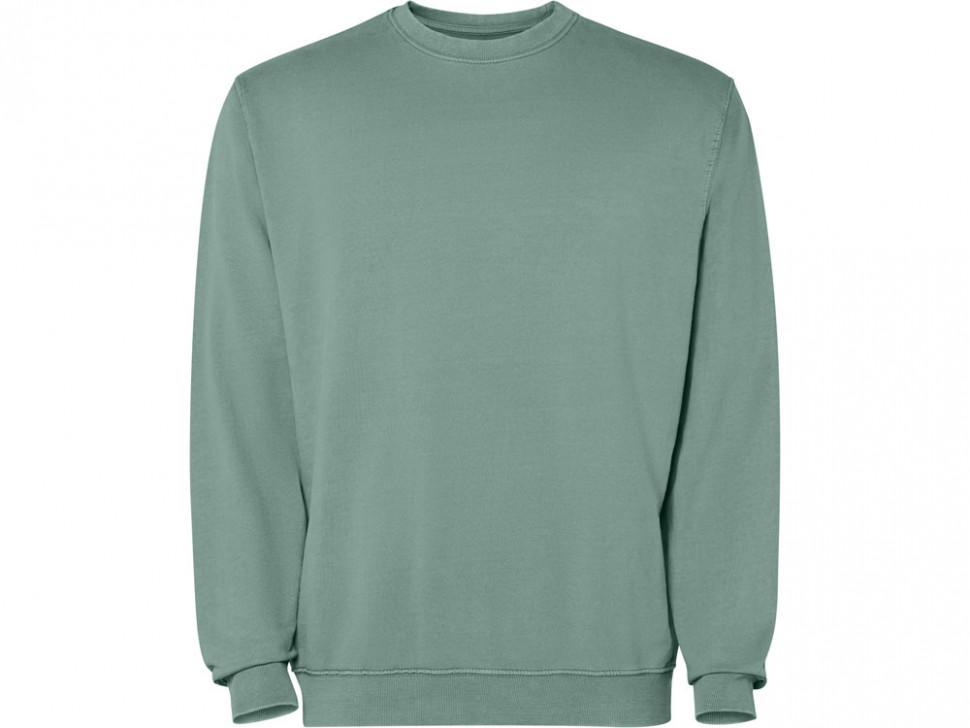 Свитшот Jaya унисекс, сине-зеленый выстиранный