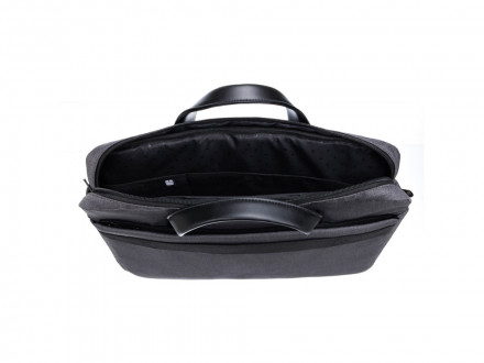 Сумка для ноутбука TORBER VECTOR 14.1'', черный/серый, нейлон, 40 x 5 x 28 см, 5л