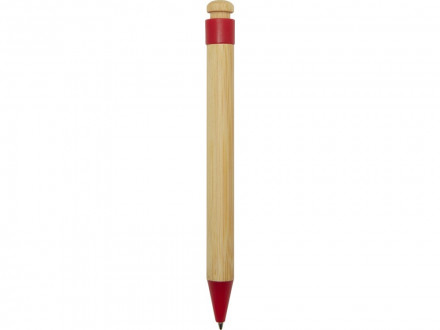 Rattan шариковая ручка из бамбука и переработанной пластмассы - Красный