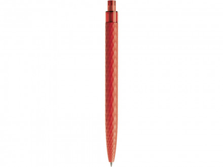 Ручка шариковая QS 01 PRT софт-тач, красный