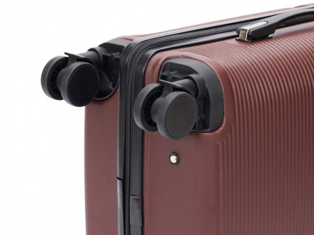 Чемодан TORBER Onego, бордовый, ABS-пластик, 59,5 х 39,5 х 24 см, 46 л