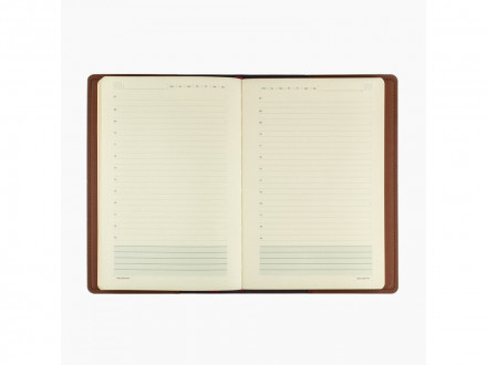 Ежедневник недатированный А5  Oxford, коричневый